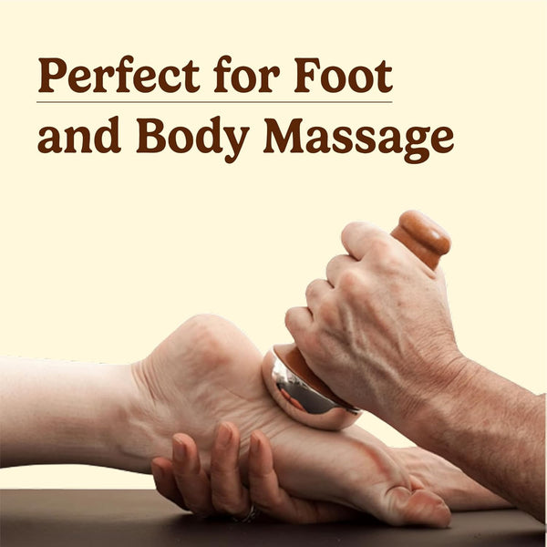 Kansa  Vatki Wand-Ideal for Foot and body Massage